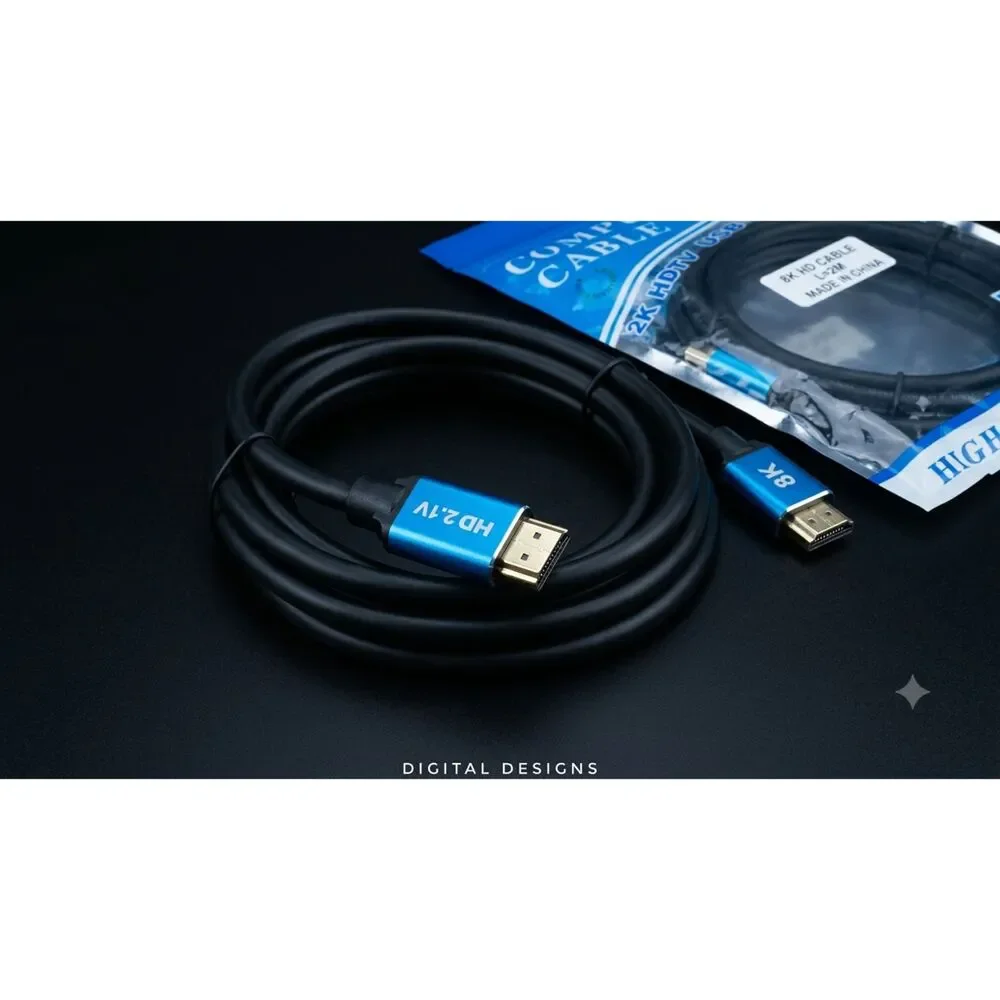 HDMI Cable 2.1 Ultra High Speed 8K@60Hz 4K@120Hz HDR eARC Braided Cord 48Gbps